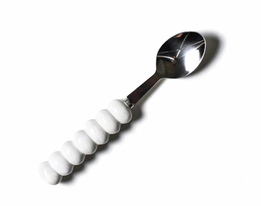 Coton Colors Signature White Knob Serving Spoon