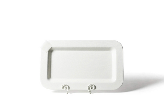 Happy Everything Small Dot Mini Entertaining Platter-White
