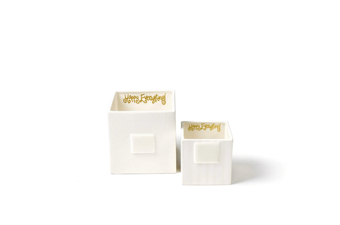 Happy Everything White Small Dot Mini Nesting Cube-Medium