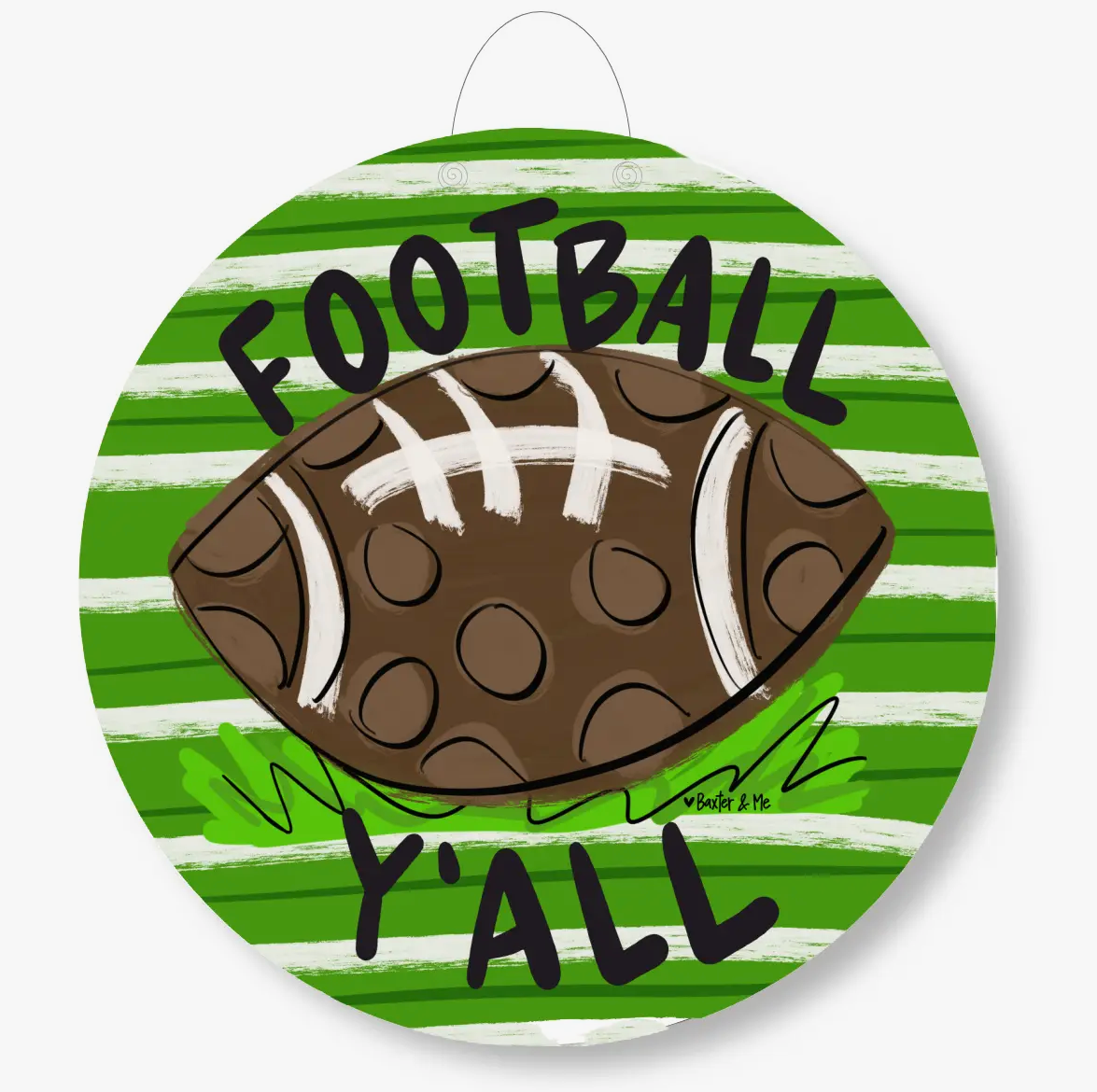 Football Y'all Door Hanger